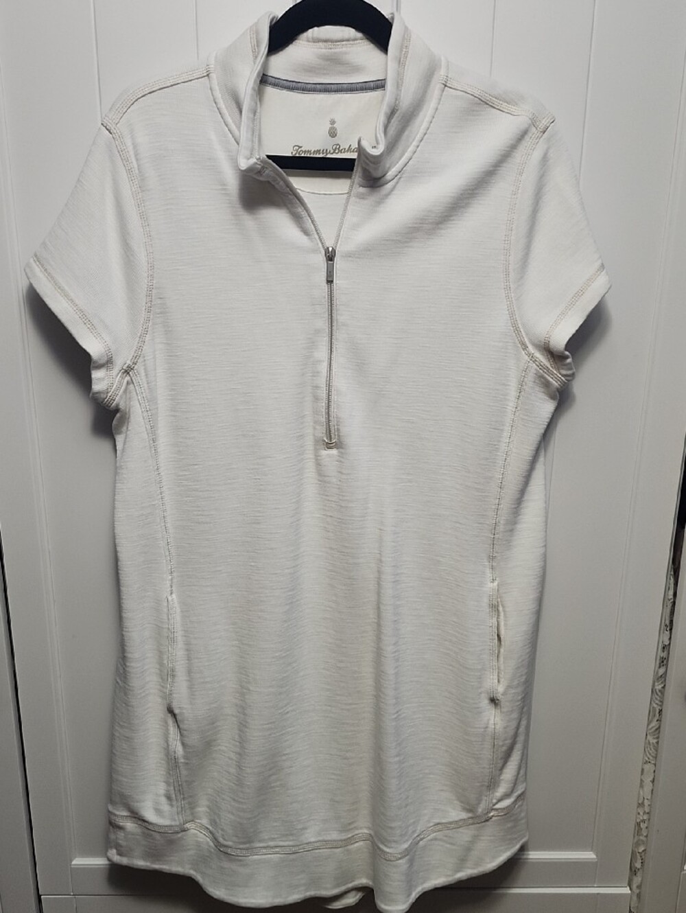 Tommy Bahama Tobago Half-Zip Collared Dress with pockets - Picture 2 of 11
